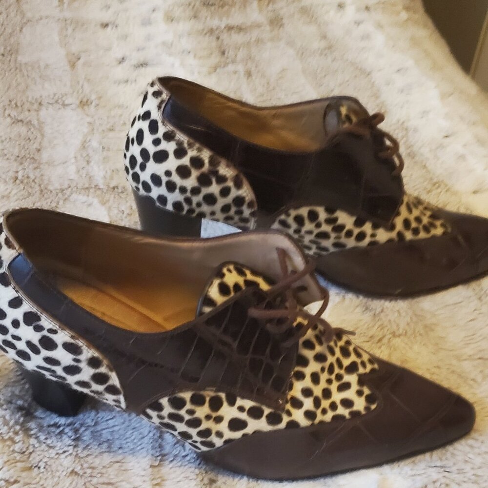 Alligator and fur gorgeous good condition shoe - size 9